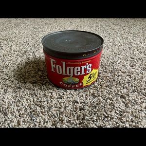 Vintage 1959 Folgers Coffee Can